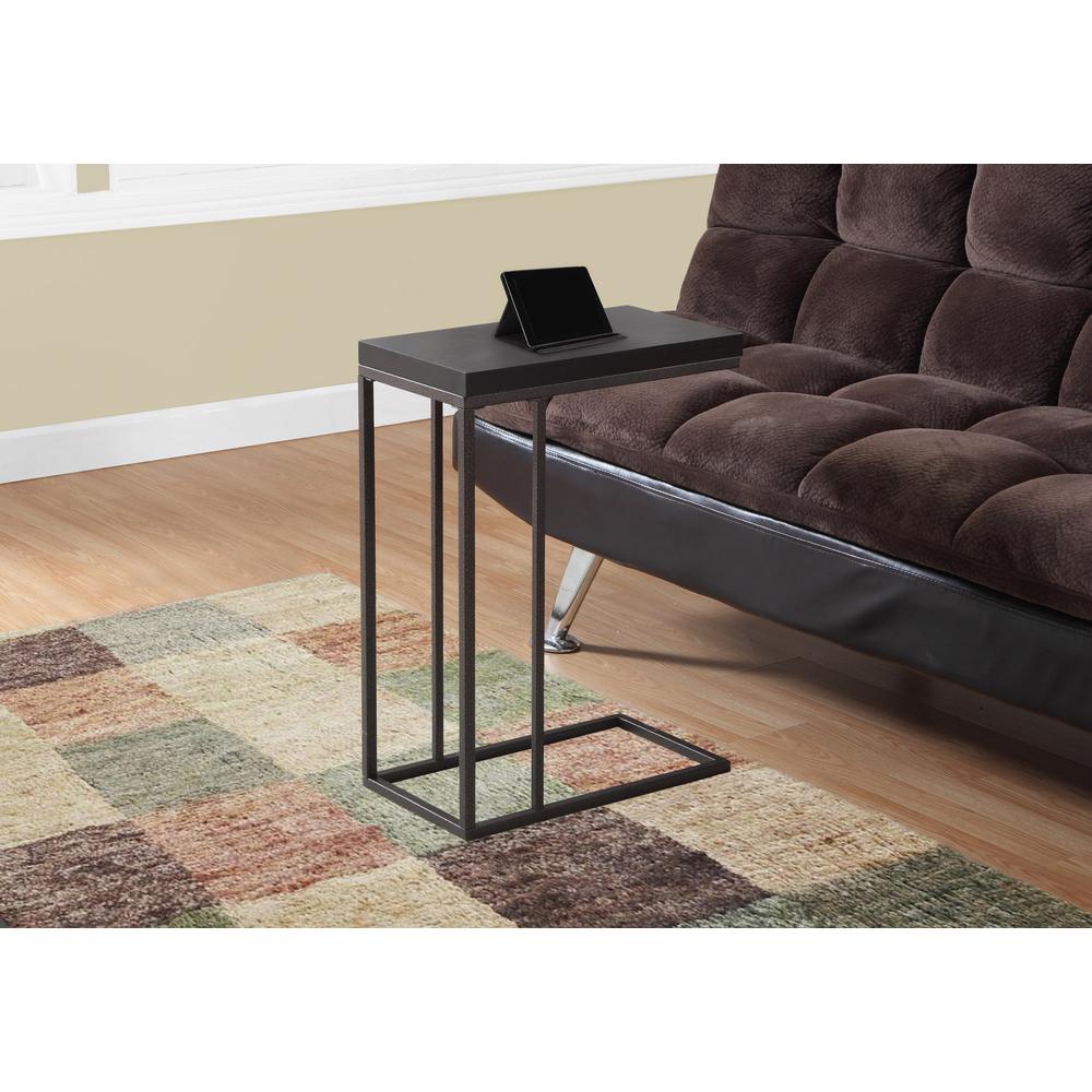 Accent Table, C-shaped, End, Side, Snack, Living Room, Bedroom. Picture 2