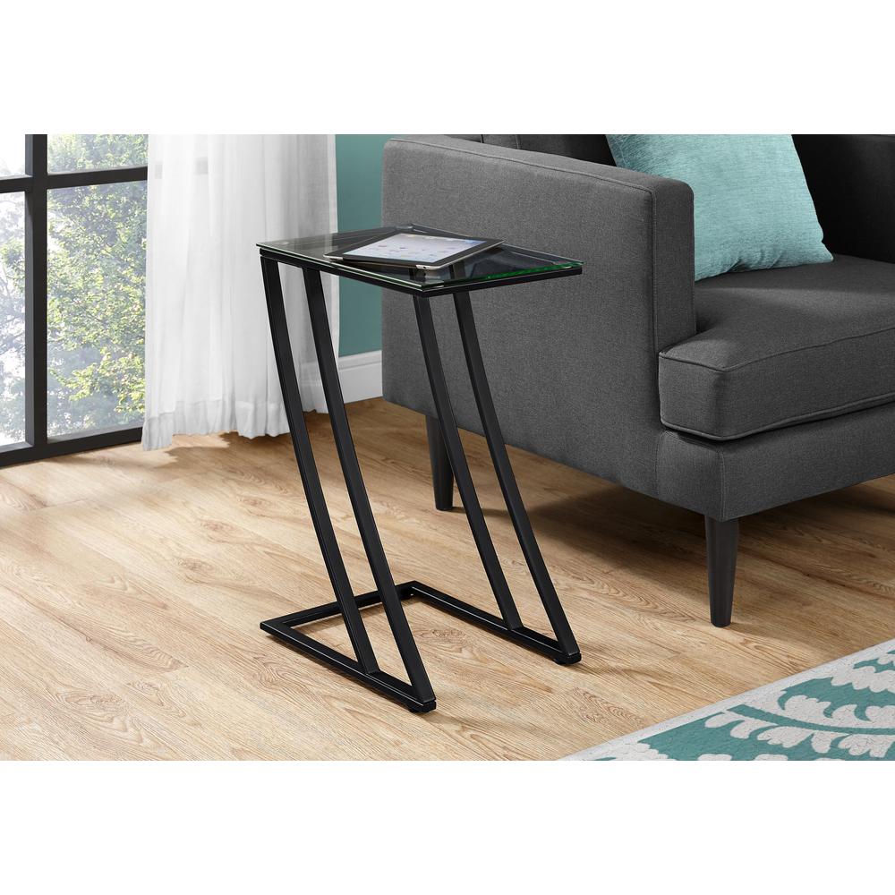 Accent Table, C-shaped, End, Side, Snack, Living Room, Bedroom. Picture 2
