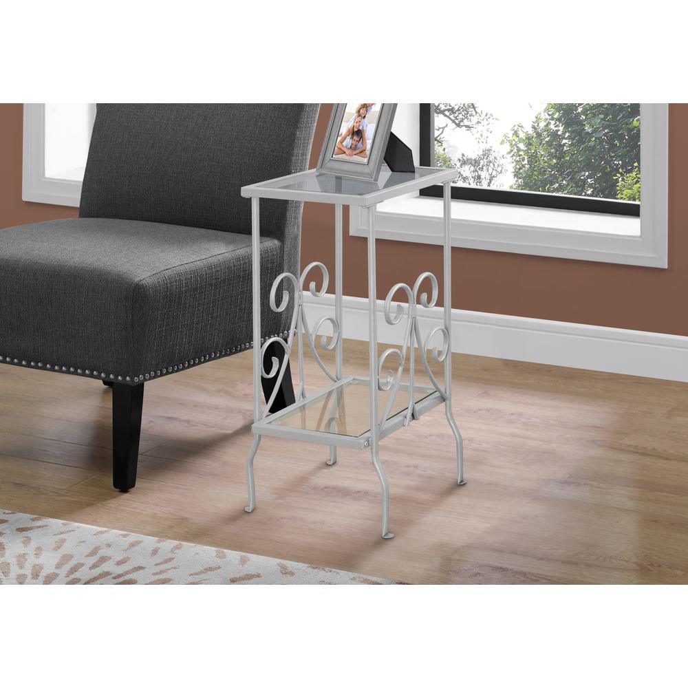Accent Table, Side, End, Nightstand, Lamp, Living Room, Bedroom. Picture 2