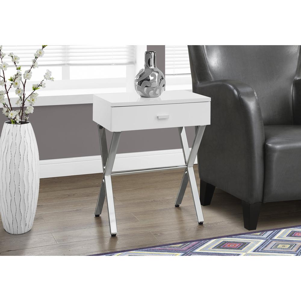 Accent Table, Side, End, Nightstand, Lamp, Storage Drawer, Living Room. Picture 2