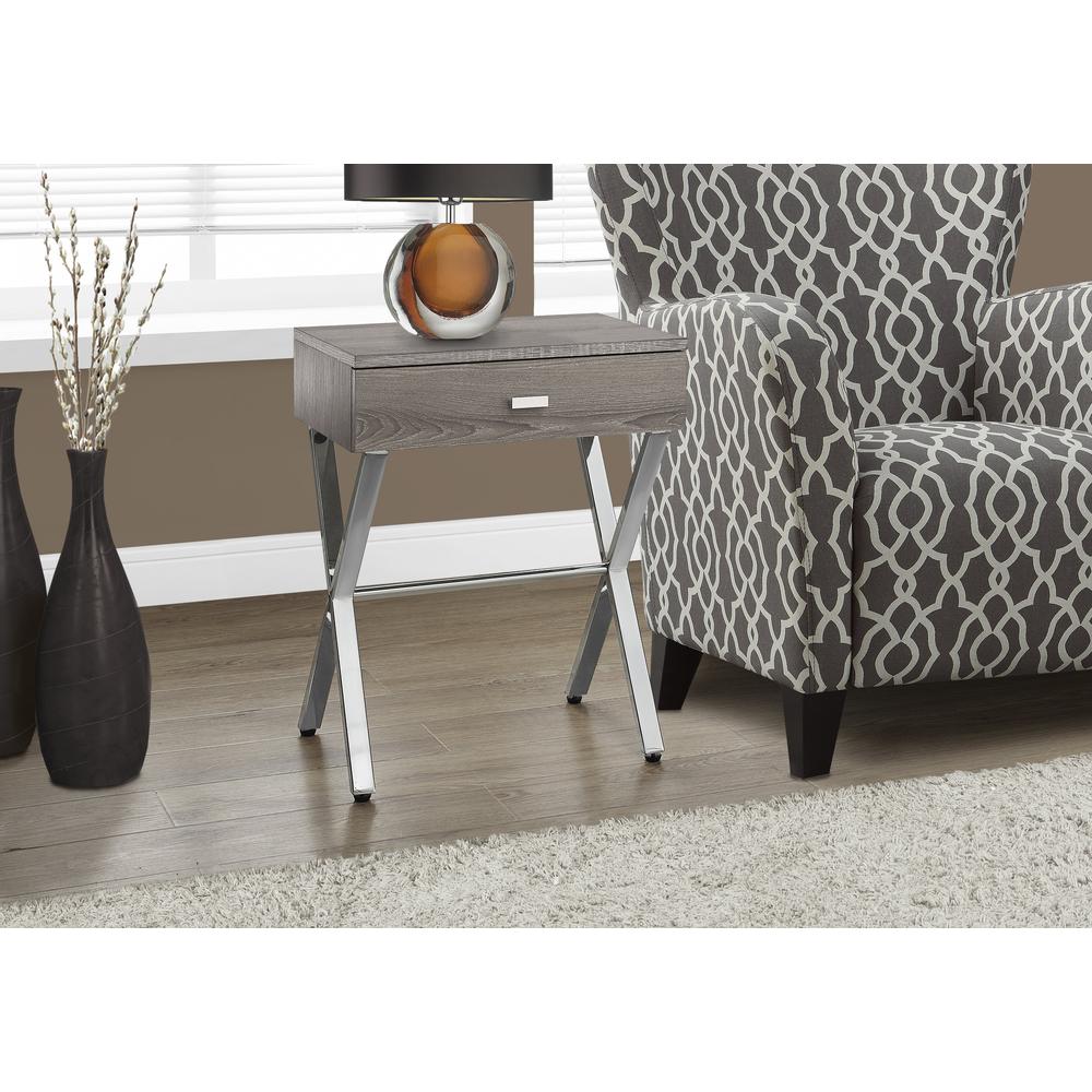 Accent Table, Side, End, Nightstand, Lamp, Storage Drawer, Living Room. Picture 2