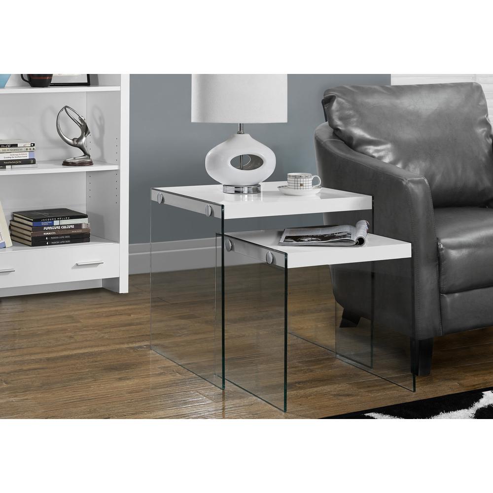 Nesting Table, Set Of 2, Side, End, Accent, Living Room, Bedroom. Picture 2