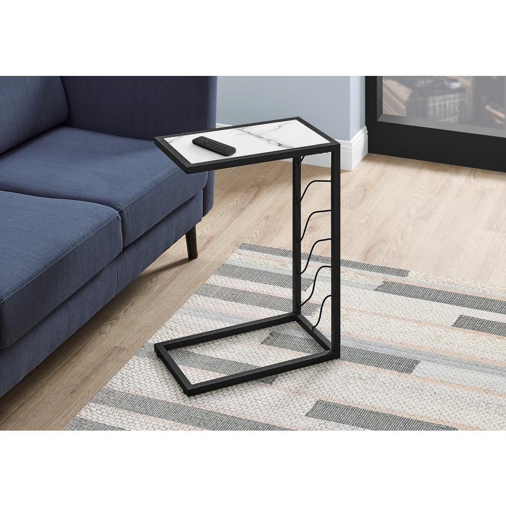 Accent Table, C-shaped, End, Side, Snack, Living Room, Bedroom. Picture 8
