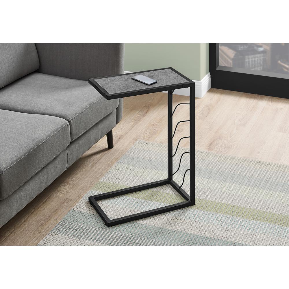 Accent Table, C-shaped, End, Side, Snack, Living Room, Bedroom. Picture 8