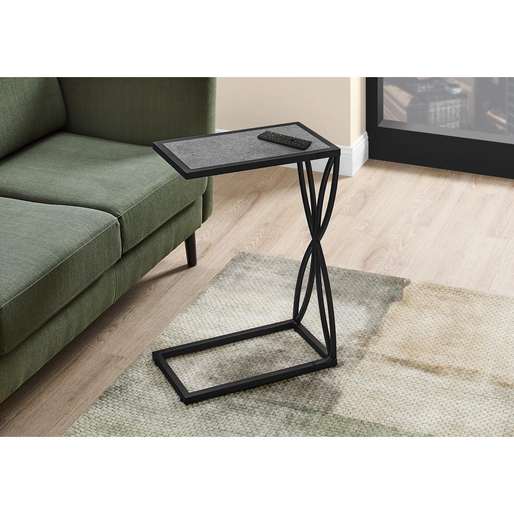 Accent Table, C-shaped, End, Side, Snack, Living Room, Bedroom. Picture 8