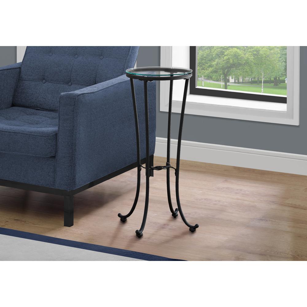 Accent Table, Side, End, Plant Stand, Round, Living Room. Picture 2