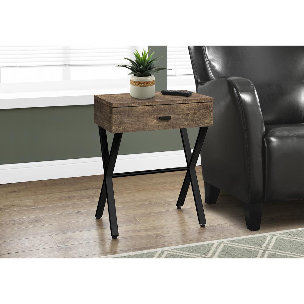 Accent Table, Side, End, Nightstand, Lamp, Storage Drawer, Living Room. Picture 2