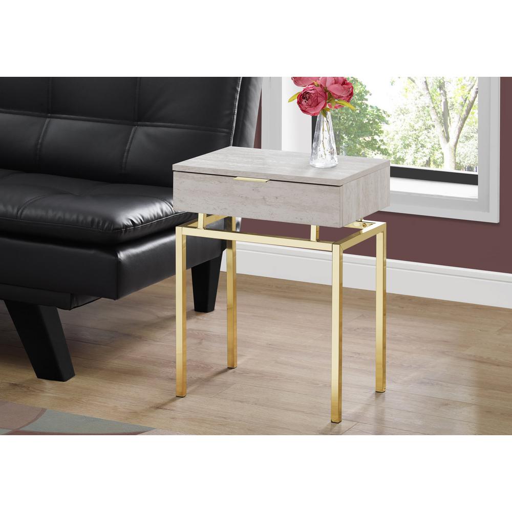 Accent Table, Side, End, Nightstand, Lamp, Storage Drawer, Living Room. Picture 2