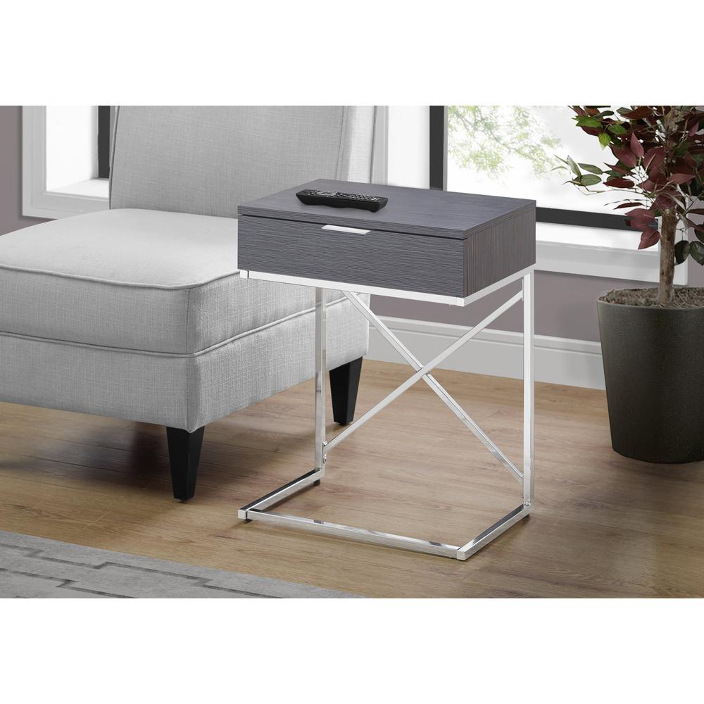 Accent Table, Side, End, Nightstand, Lamp, Storage Drawer, Living Room, Bedroom. Picture 2