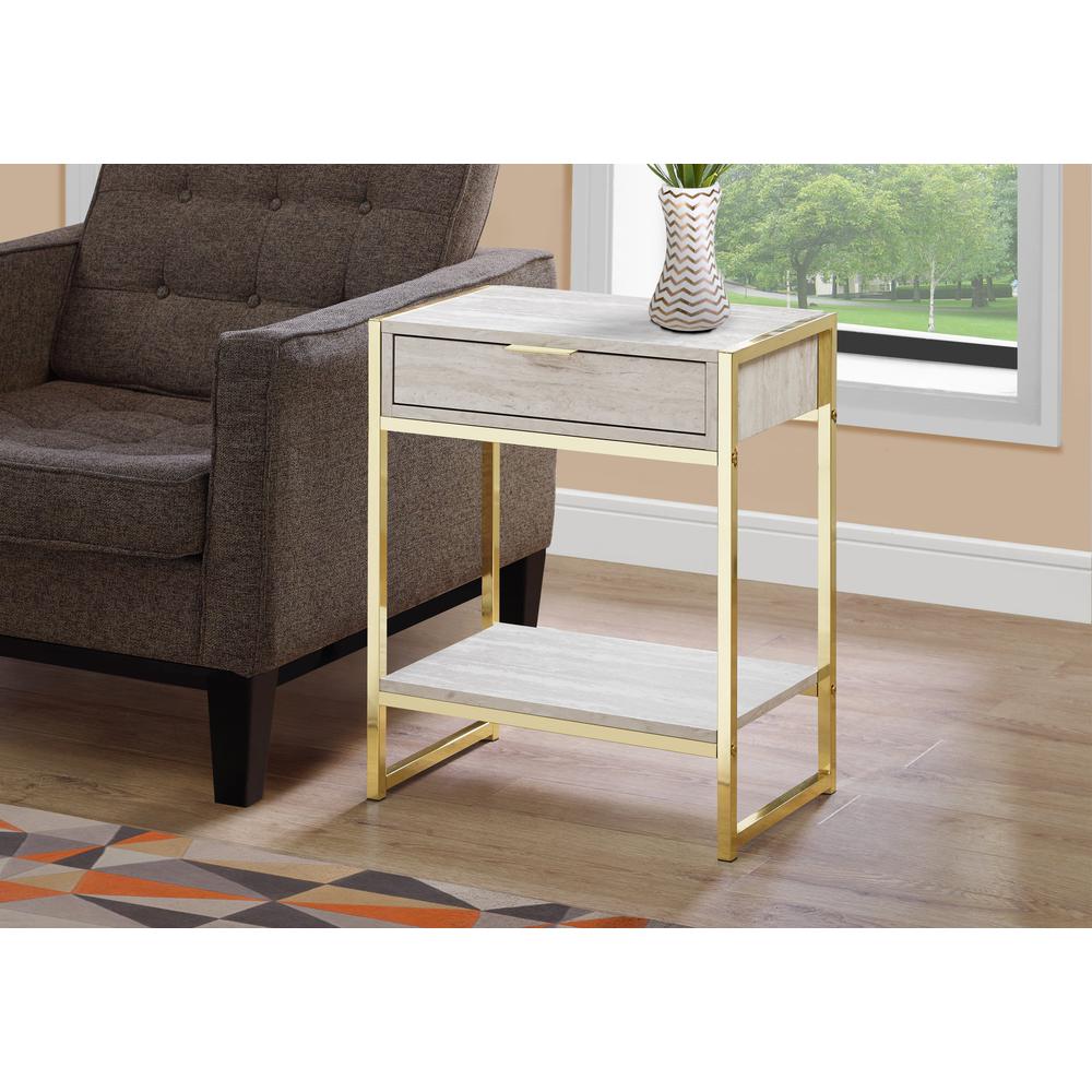Accent Table, Side, End, Nightstand, Lamp, Storage Drawer, Living Room, Bedroom. Picture 2