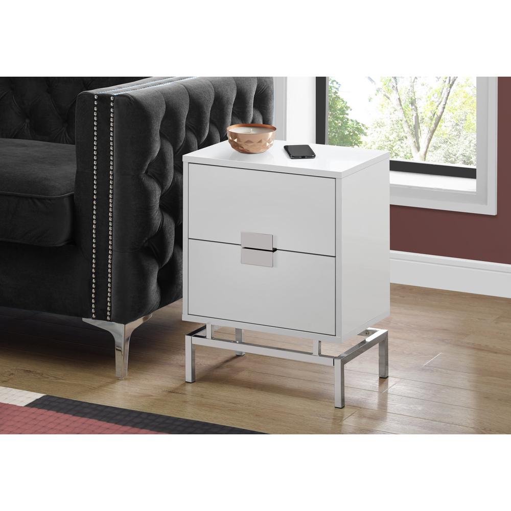 Accent Table, Side, End, Nightstand, Lamp, Storage Drawer, Living Room, Bedroom. Picture 2