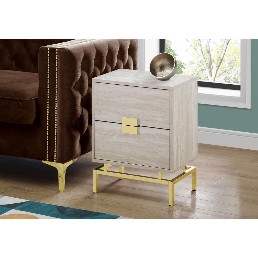 Accent Table, Side, End, Nightstand, Lamp, Storage Drawer, Living Room, Bedroom. Picture 2