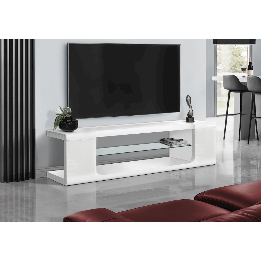 Tv Stand, 60 Inch, Console, Media Entertainment Center, Storage Shelves. Picture 2