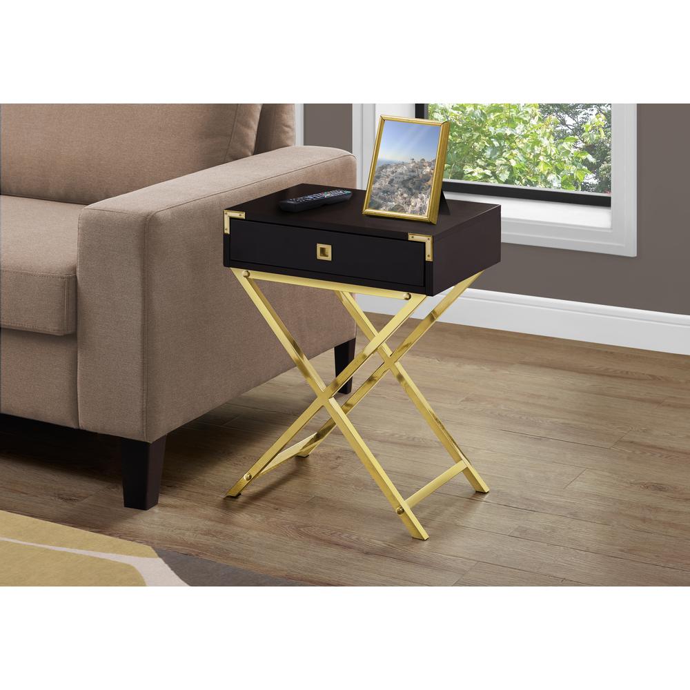 Accent Table, Side, End, Nightstand, Lamp, Storage Drawer, Living Room. Picture 2