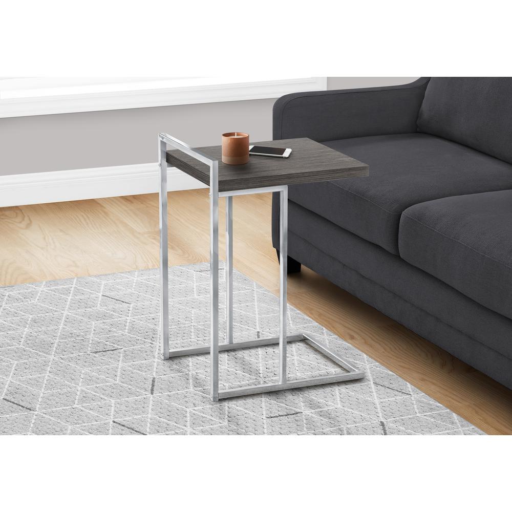 Accent Table, C-shaped, End, Side, Snack, Living Room, Bedroom. Picture 8