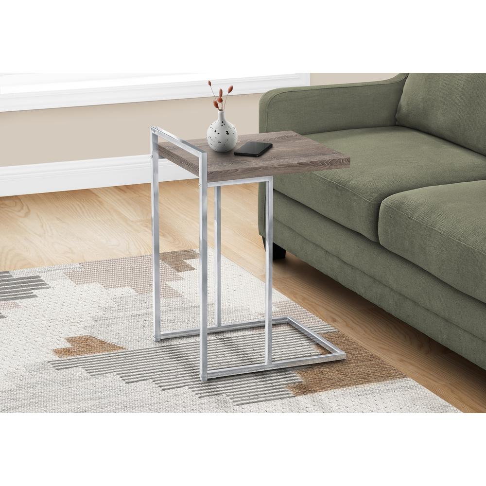 Accent Table, C-shaped, End, Side, Snack, Living Room, Bedroom. Picture 8