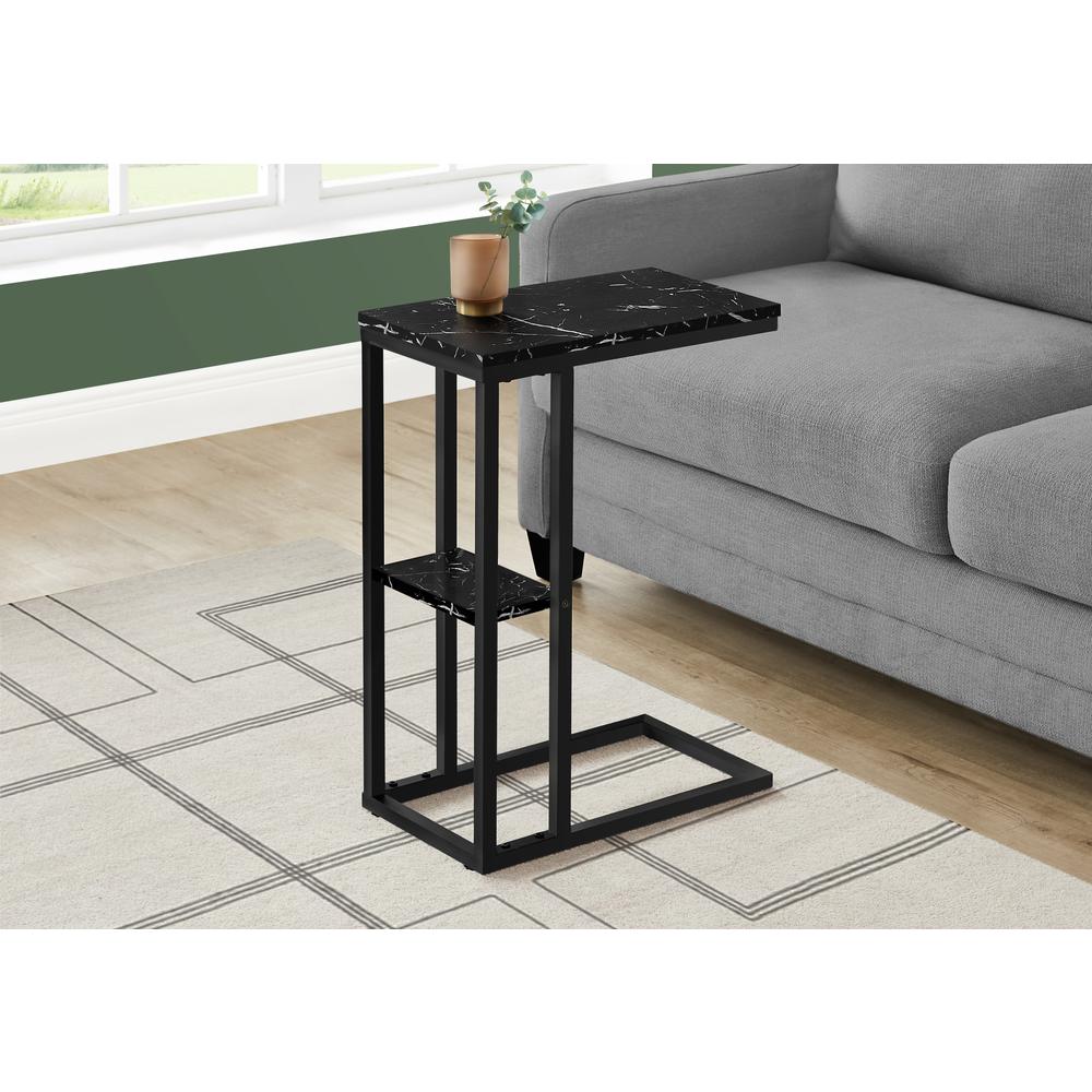 Accent Table, C-shaped, End, Side, Snack, Living Room, Bedroom. Picture 8