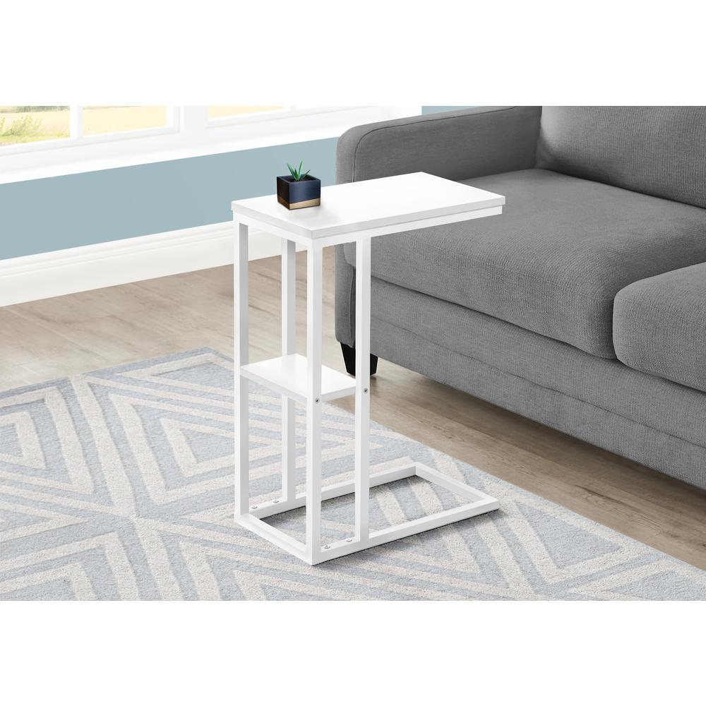 Accent Table, C-shaped, End, Side, Snack, Living Room, Bedroom. Picture 8