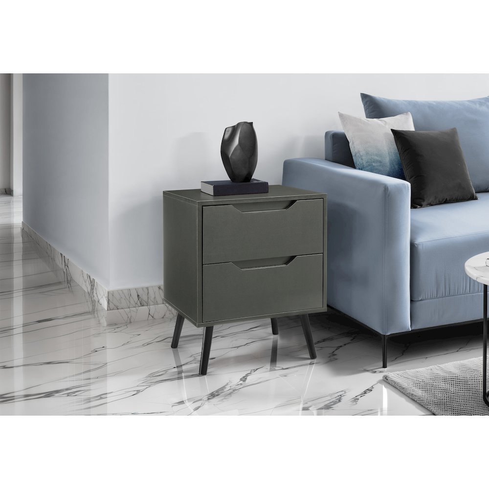 Accent Table,  Living Room, Grey Laminate, Modern, Contemporary. Picture 2