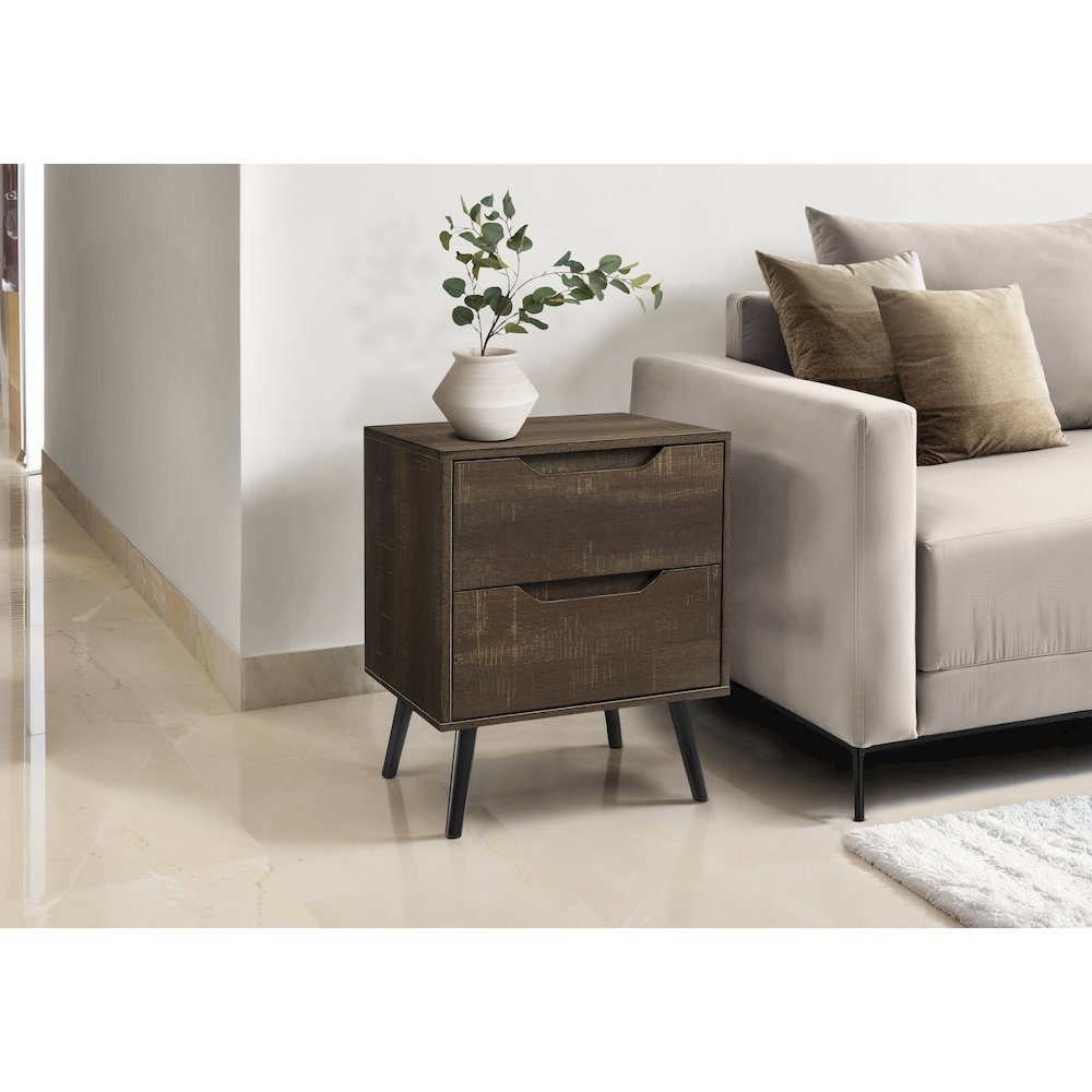 Accent Table,  Living Room, Brown Laminate, Modern, Contemporary. Picture 2