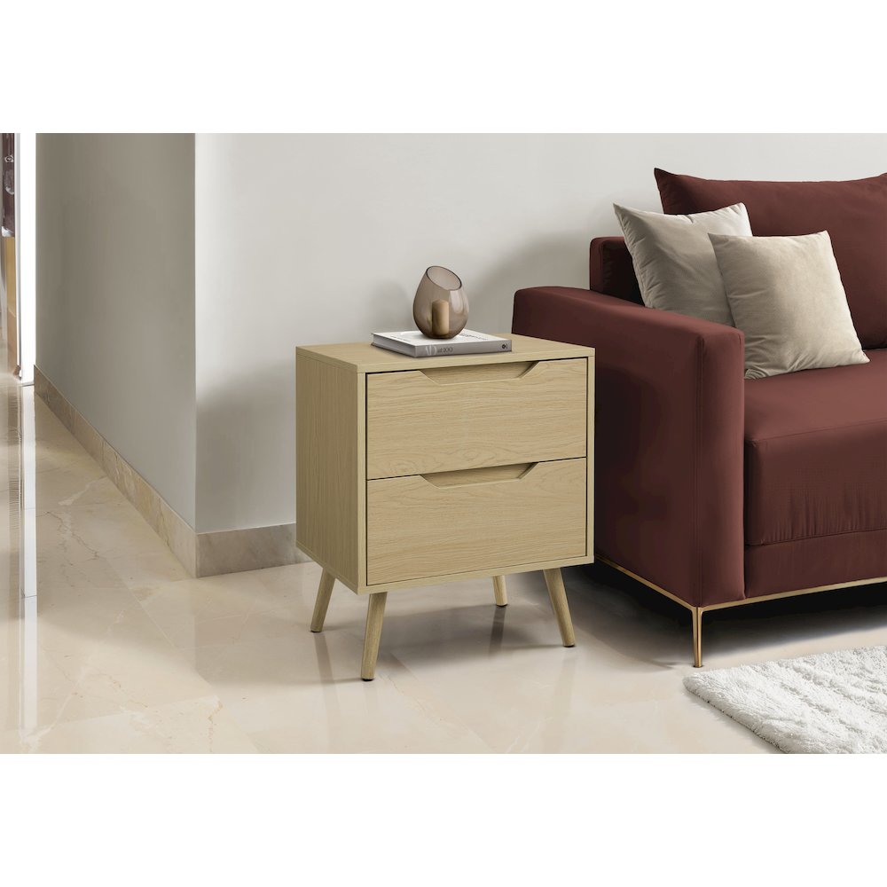 Accent Table,  Living Room, Natural Laminate, Modern, Contemporary. Picture 2