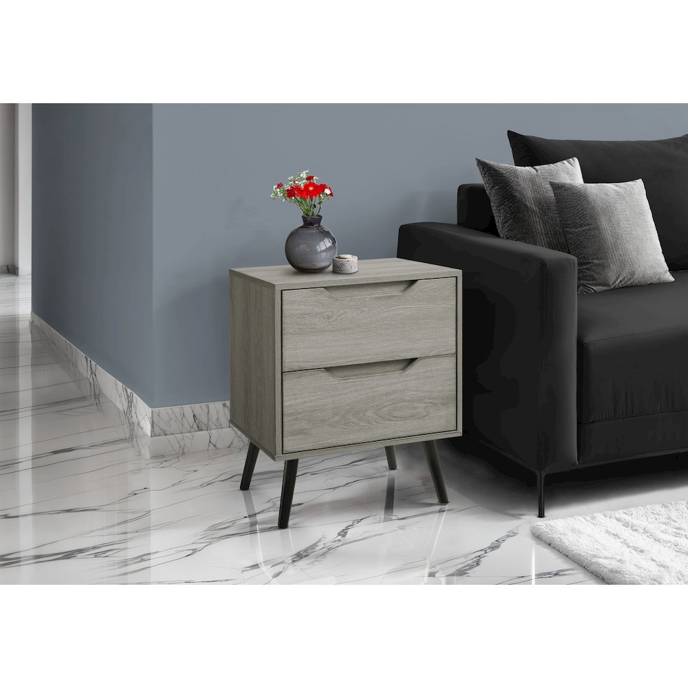Accent Table,  Living Room, Taupe Laminate, Modern, Contemporary. Picture 2