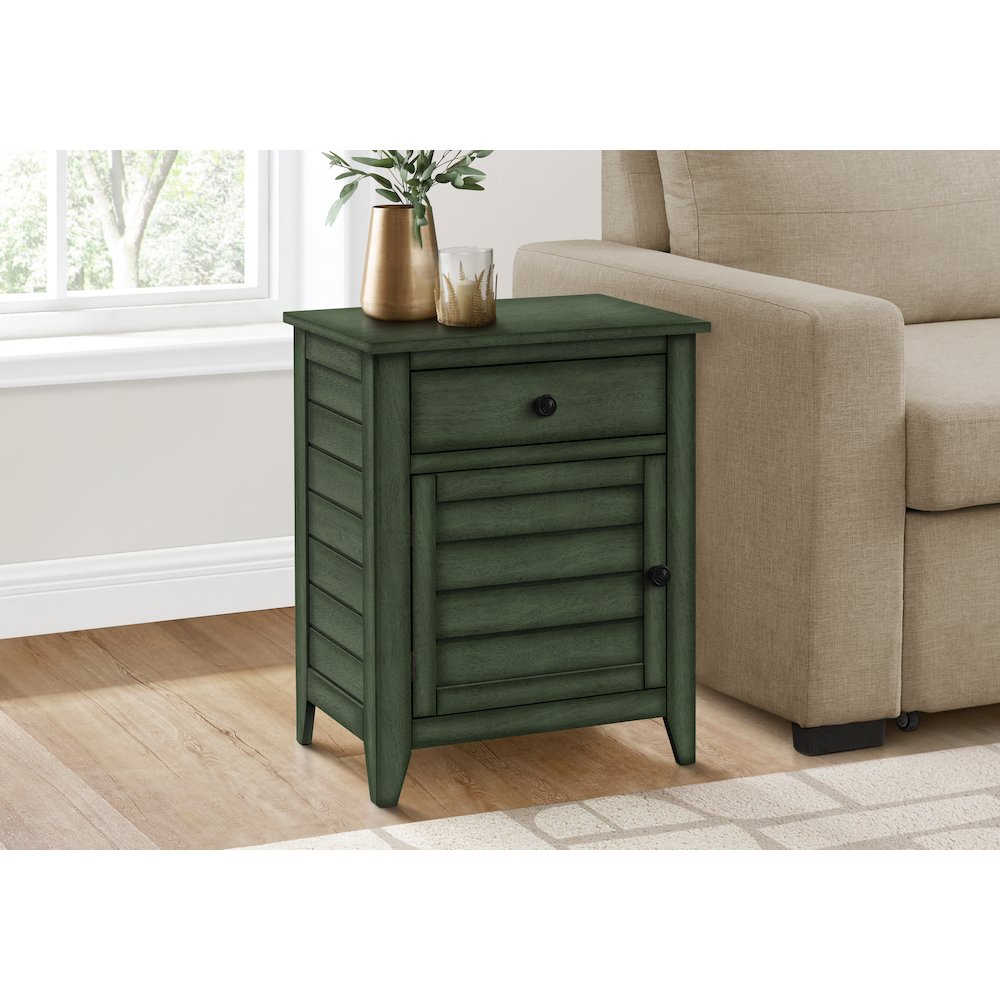 Transitional Accent Table in Green color. Picture 8