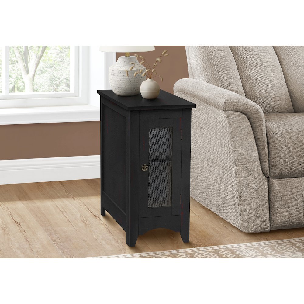Transitional Accent Table in Black color. Picture 2