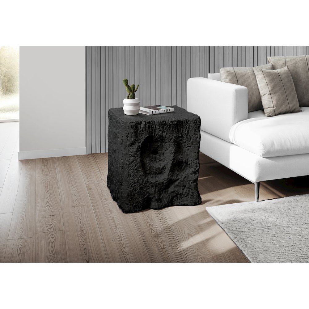 Accent Table, 25H, End, Nightstand, Side Table, Square, Black, Contemporary. Picture 2