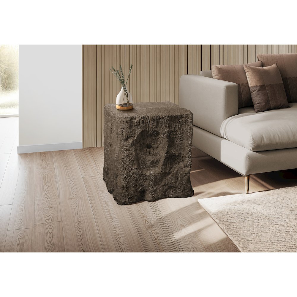 Accent Table, 25H, End, Nightstand, Side Table, Square, Walnut, Contemporary. Picture 2