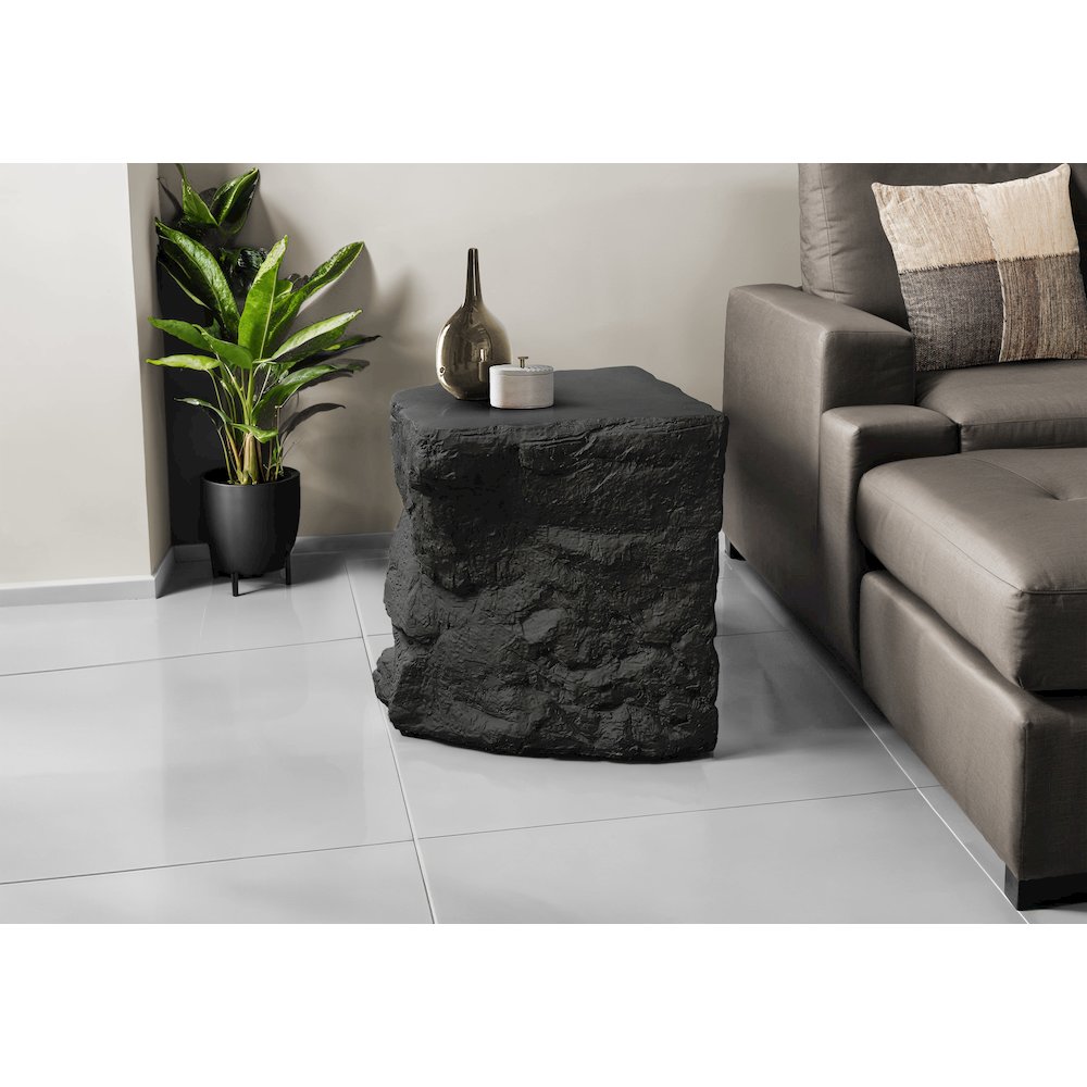Accent Table, 25H, Side Table, Nightstand, End, Black, Contemporary, Modern. Picture 8