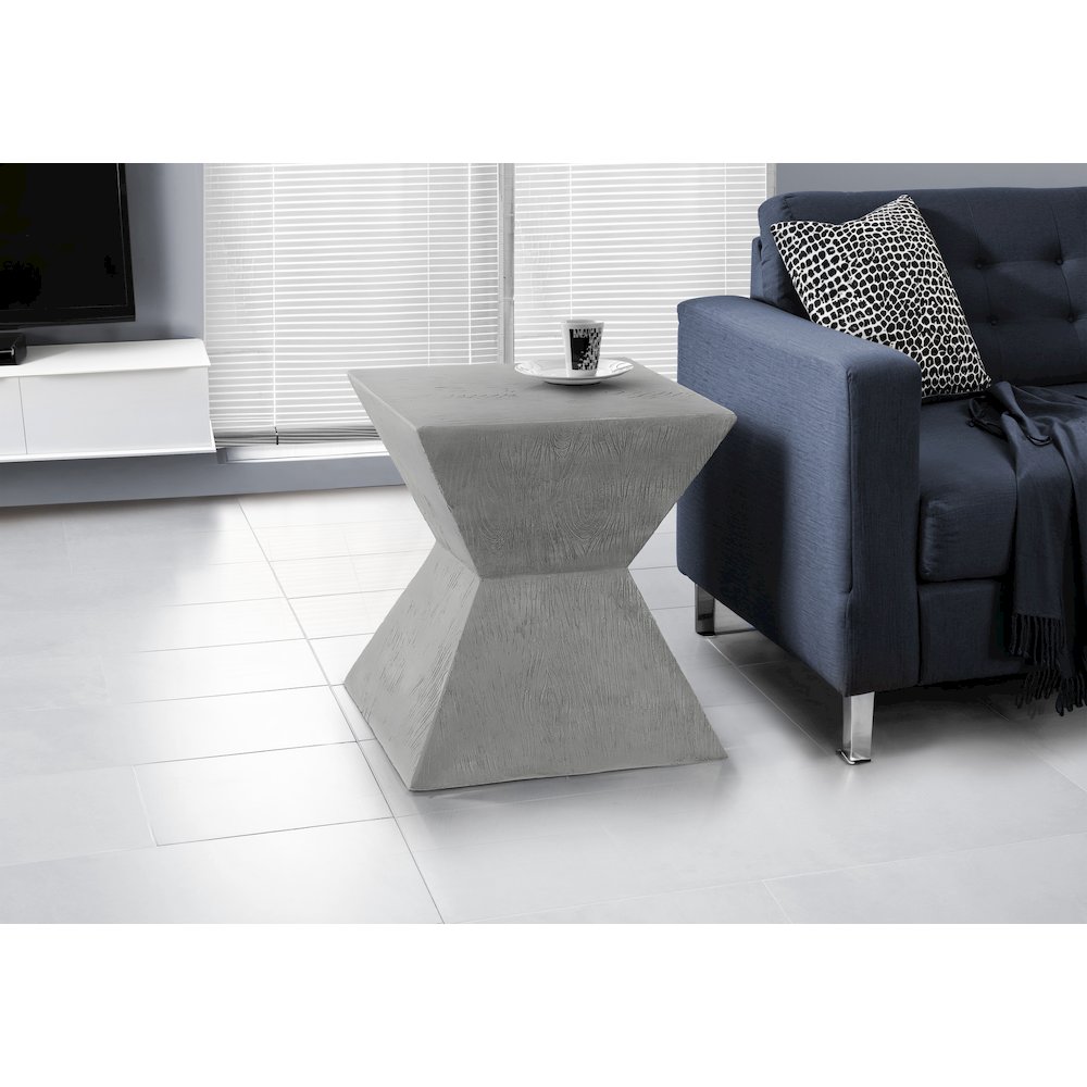 Accent Table, 25H, Side Table, End, Nightstand, Grey, Contemporary, Modern. Picture 6