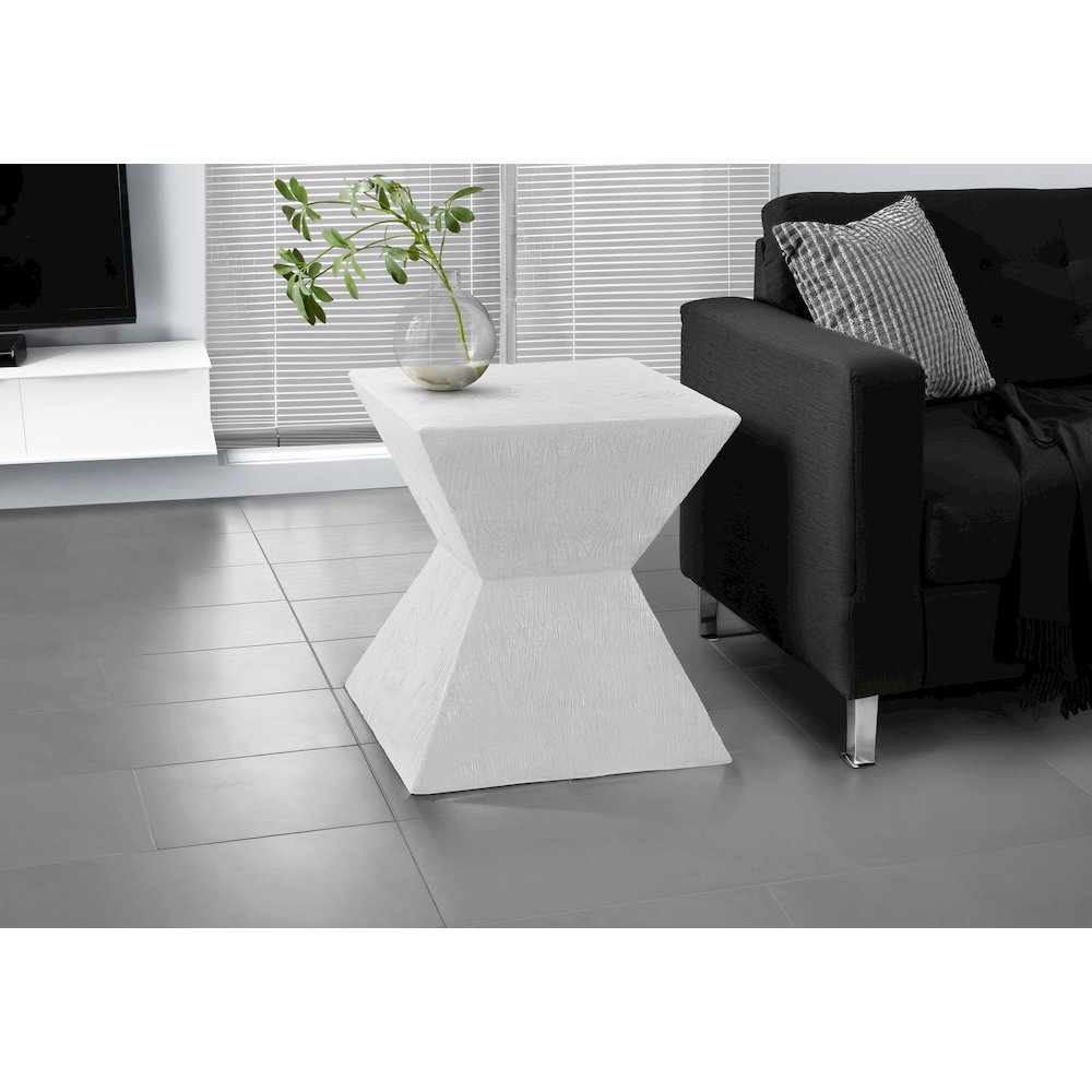 Accent Table, 25H, Side Table, End, Nightstand, White, Contemporary, Modern. Picture 2