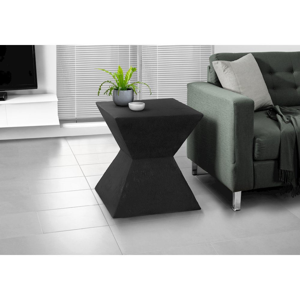 Accent Table, 25H, Side Table, End, Nightstand, Black, Contemporary, Modern. Picture 2