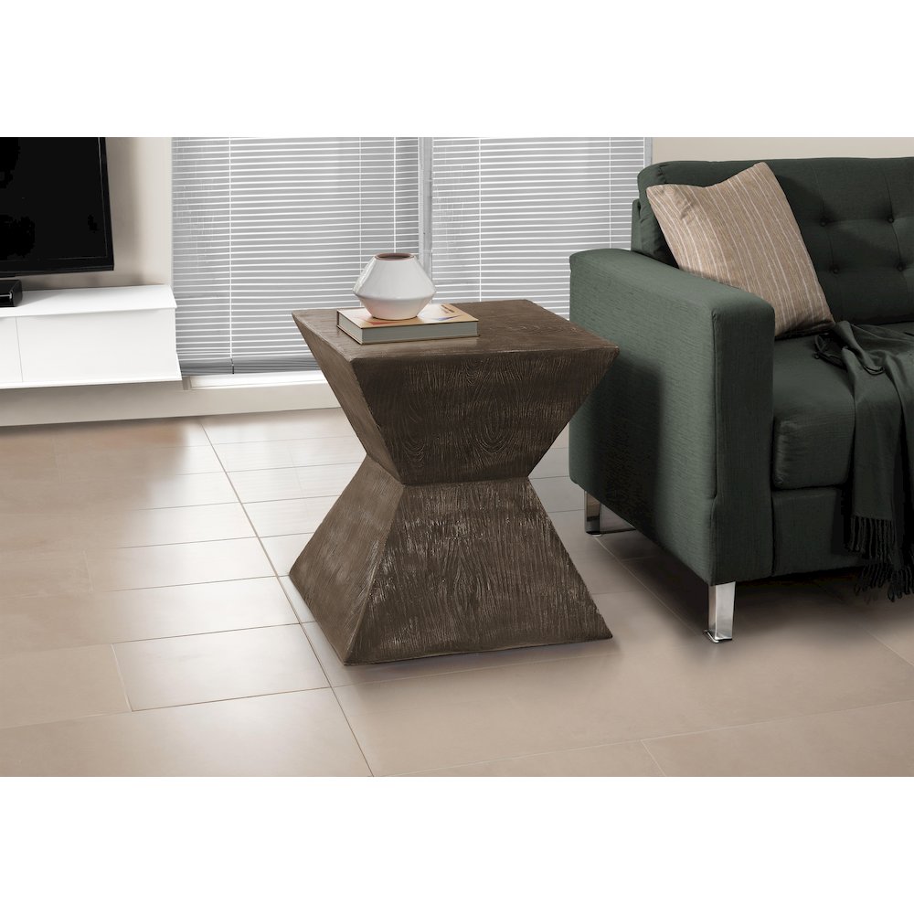 Accent Table, 25H, Side Table, End, Nightstand, Walnut, Contemporary, Modern. Picture 6