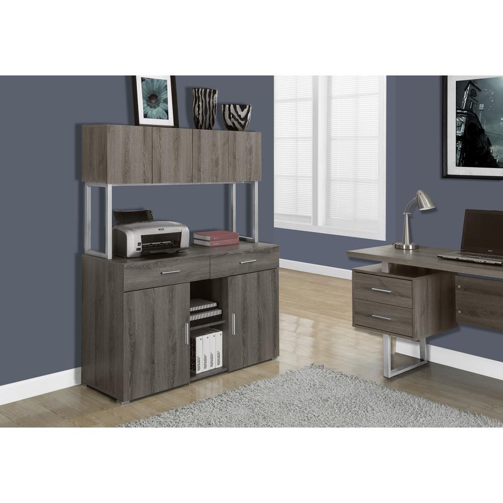 Storage, Drawers, File, Office, Work, Brown Laminate, Grey. Picture 2