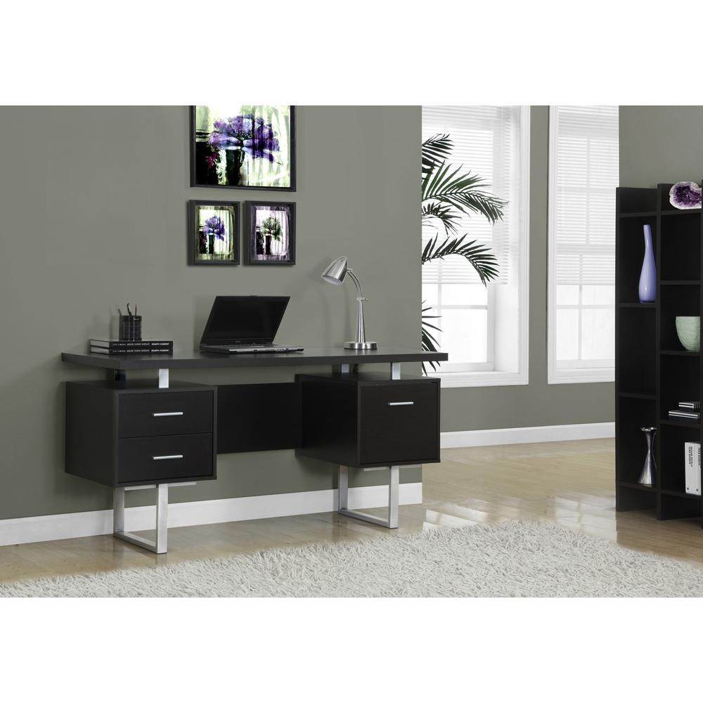Computer Desk, Home Office, Laptop, Left, Right Set-up, Storage Drawers, 60L. Picture 2