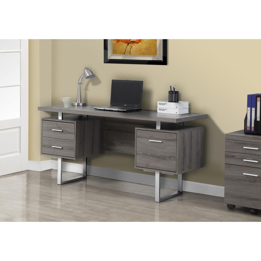 Computer Desk, Home Office, Laptop, Left, Right Set-up, Storage Drawers, 60L. Picture 2