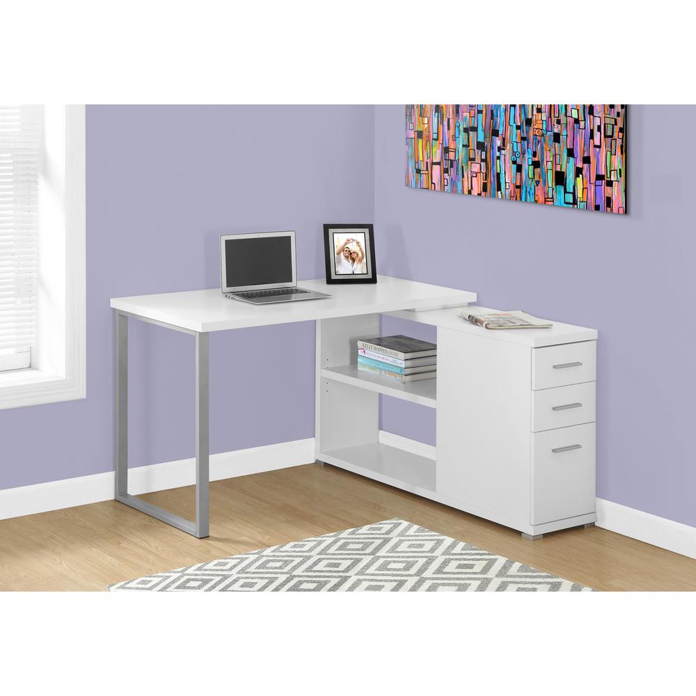 Computer Desk, Home Office, Corner, Left, Right Set-up, Storage Drawers. Picture 2