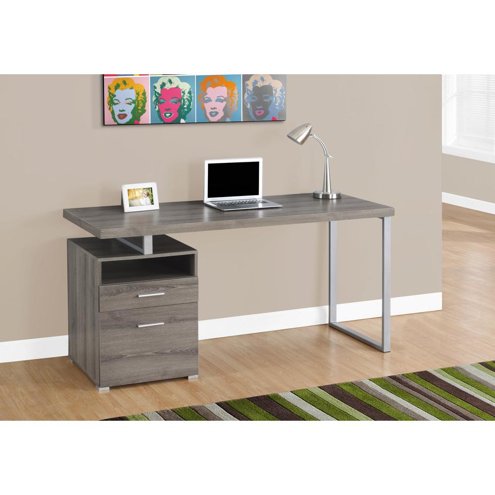 Computer Desk, Home Office, Laptop, Left, Right Set-up, Storage Drawers, 60L. Picture 2