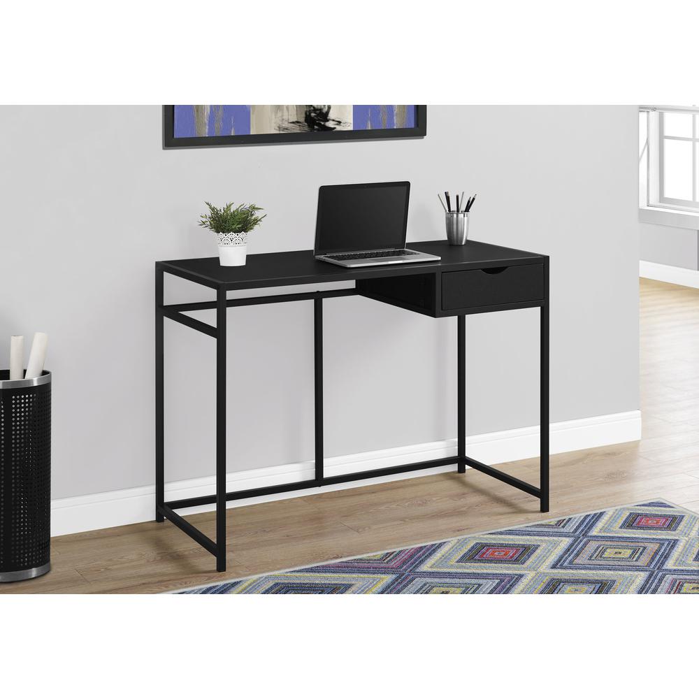 Computer Desk, Home Office, Laptop, Storage Drawer, 42L, Work. Picture 2