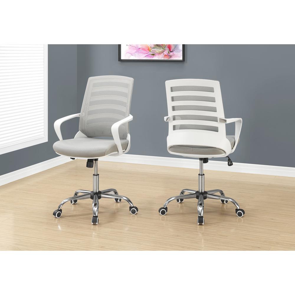 Office Chair, Adjustable Height, Swivel, Ergonomic, Armrests, Computer Desk. Picture 9