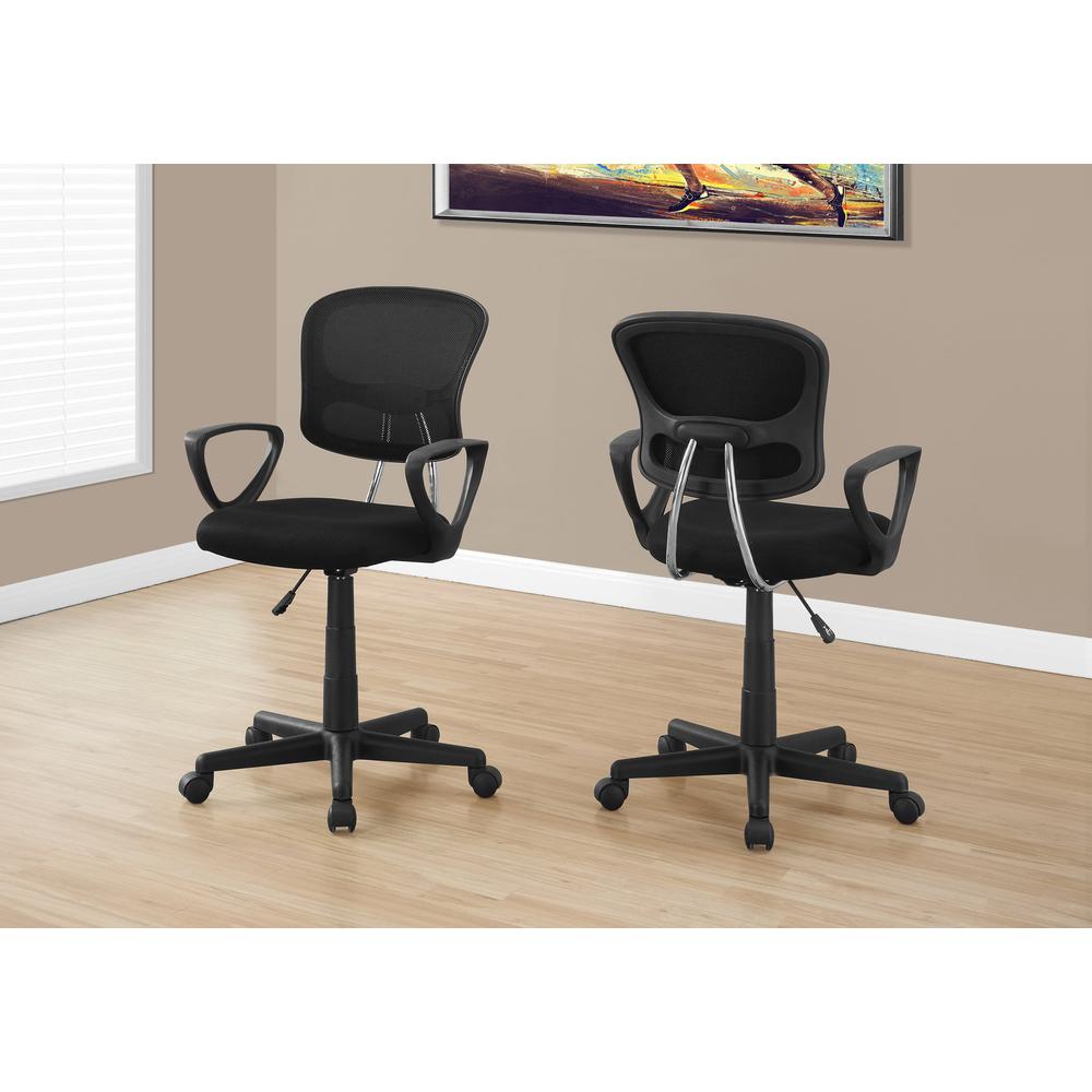 Office Chair, Adjustable Height, Swivel, Ergonomic, Armrests, Computer Desk. Picture 9