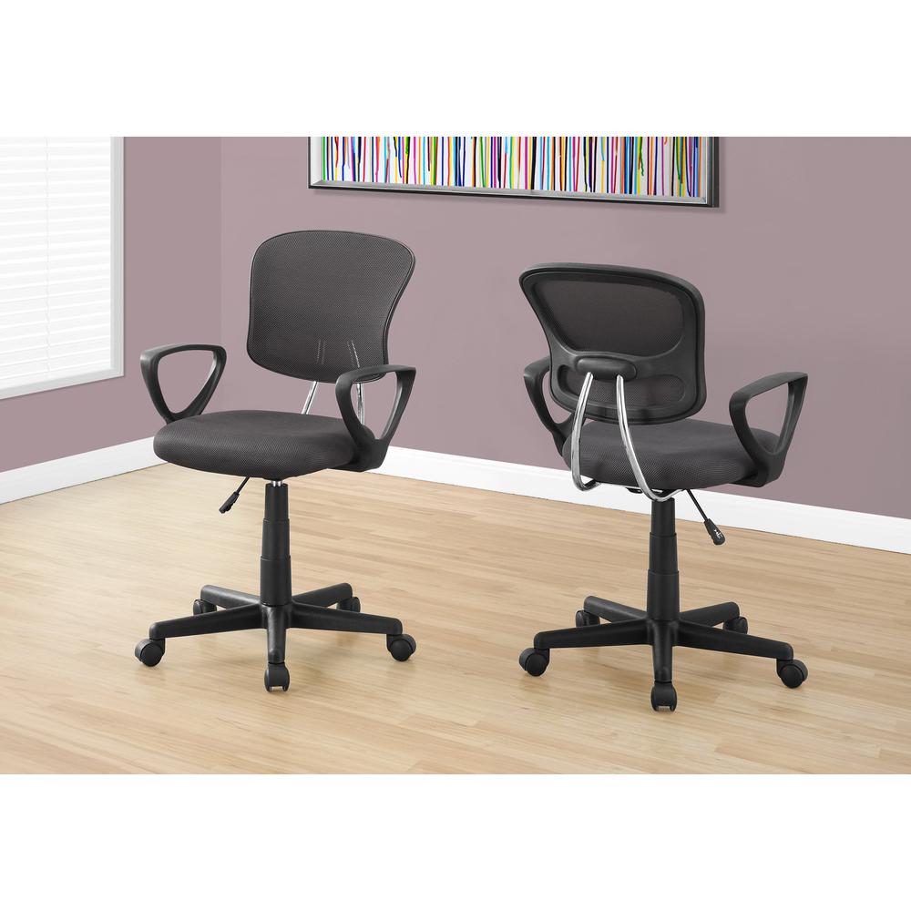Office Chair, Adjustable Height, Swivel, Ergonomic, Armrests, Computer Desk. Picture 3