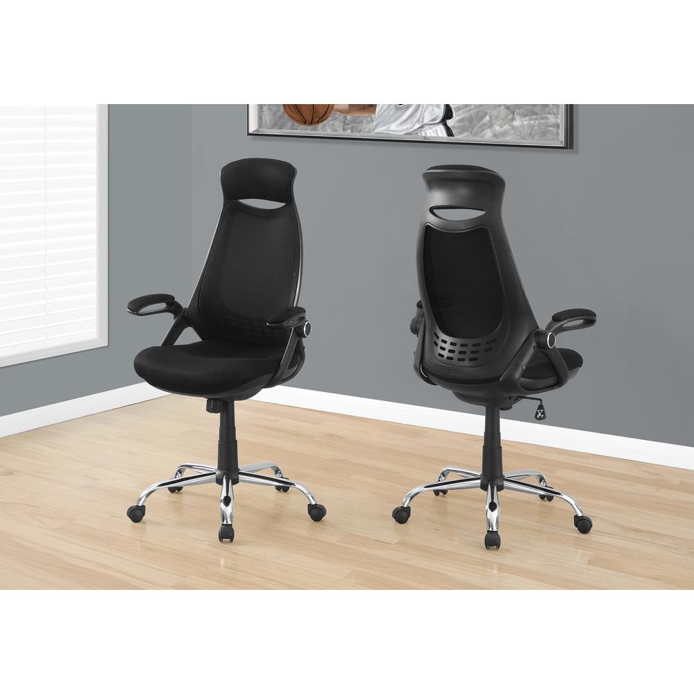 Office Chair, Adjustable Height, Swivel, Ergonomic, Armrests, Computer Desk. Picture 9