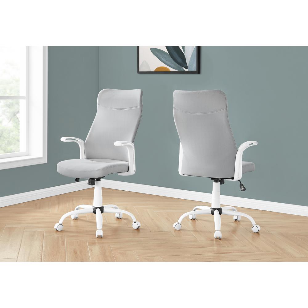 Office Chair, Adjustable Height, Swivel, Ergonomic, Armrests, Computer Desk. Picture 9