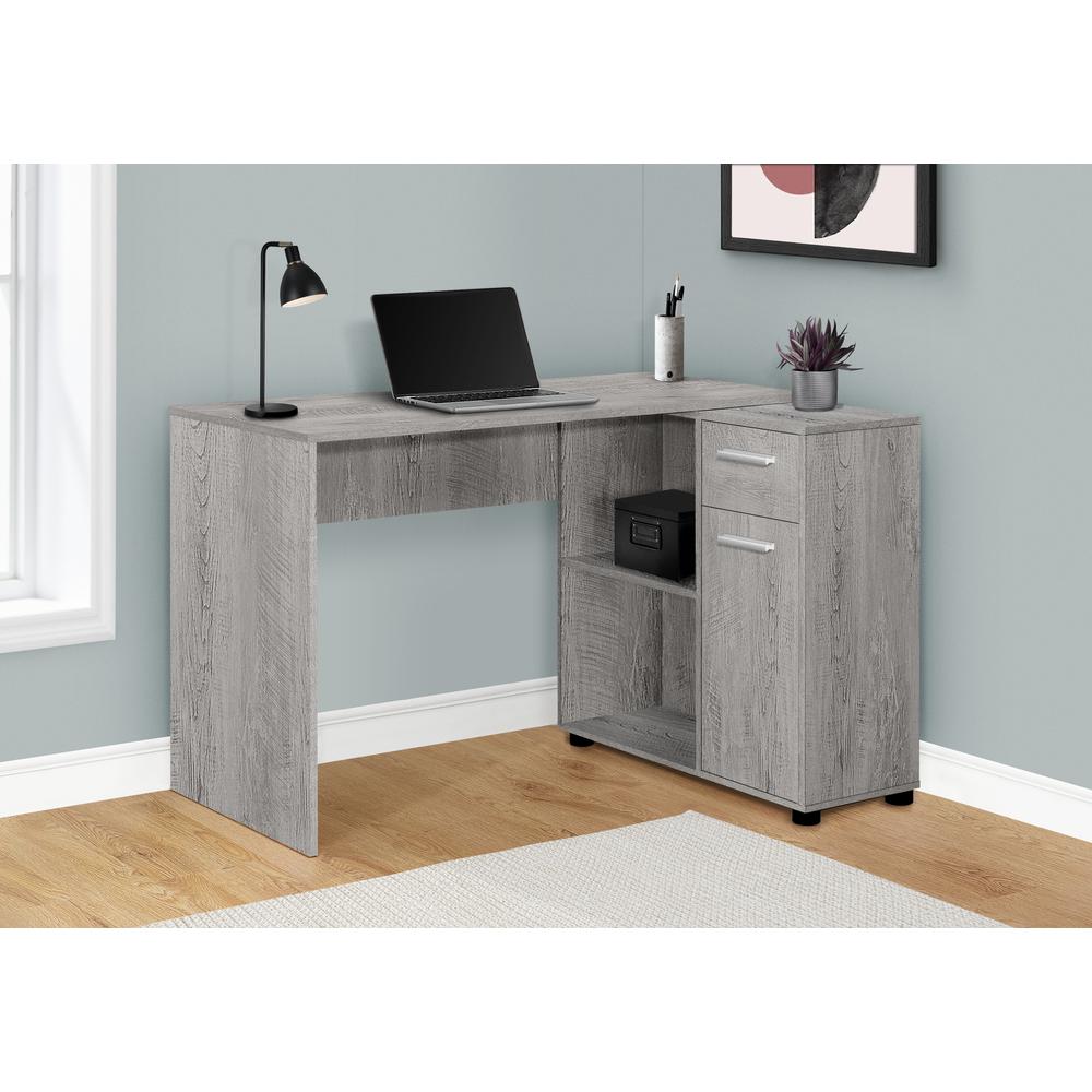 Computer Desk, Home Office, Corner, Storage Drawers, 46L, L Shape, Work. Picture 2