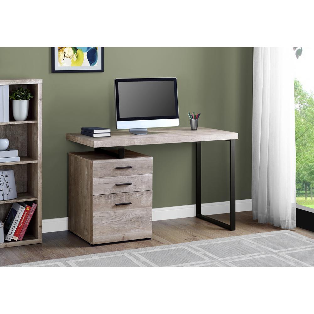 Computer Desk, Home Office, Laptop, Left, Right Set-up, Storage Drawers, 48L. Picture 10
