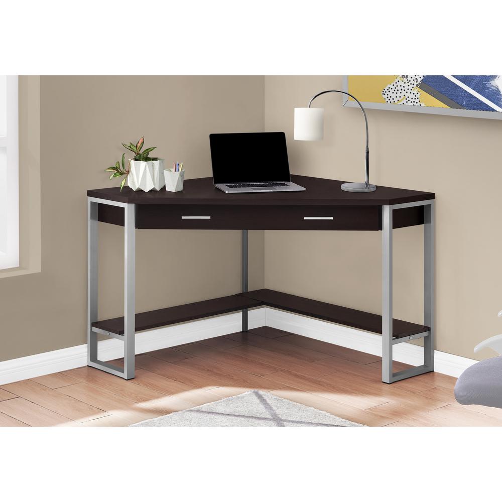 Computer Desk, Home Office, Corner, Storage Drawers, 42L, Work, Laptop. Picture 2