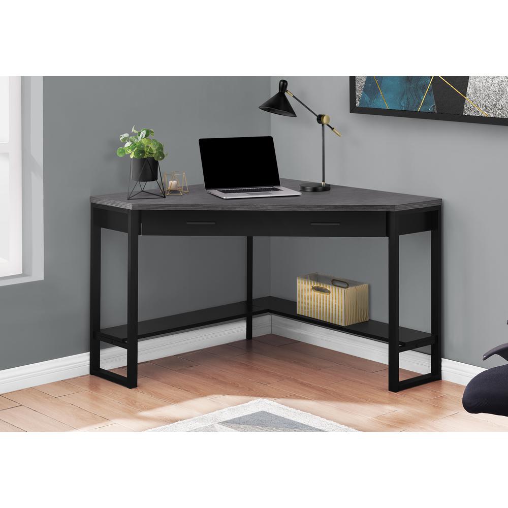 Computer Desk, Home Office, Corner, Storage Drawers, 42L, Work, Laptop. Picture 9